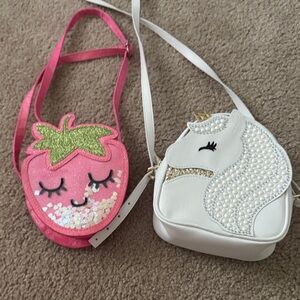 The Children's Place Pink and White Kids Crossbody Bags
